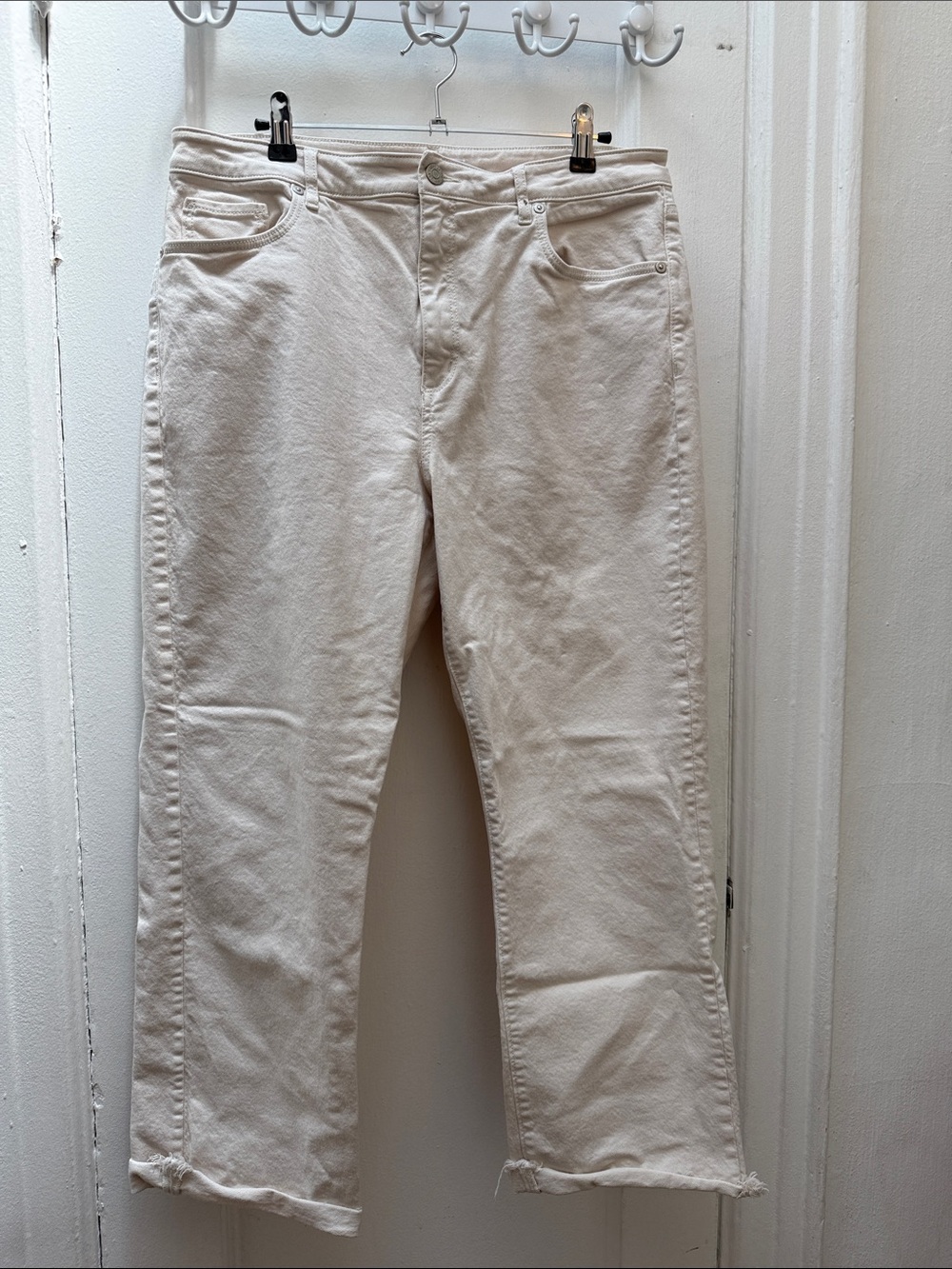 LOFT straight crop jeans